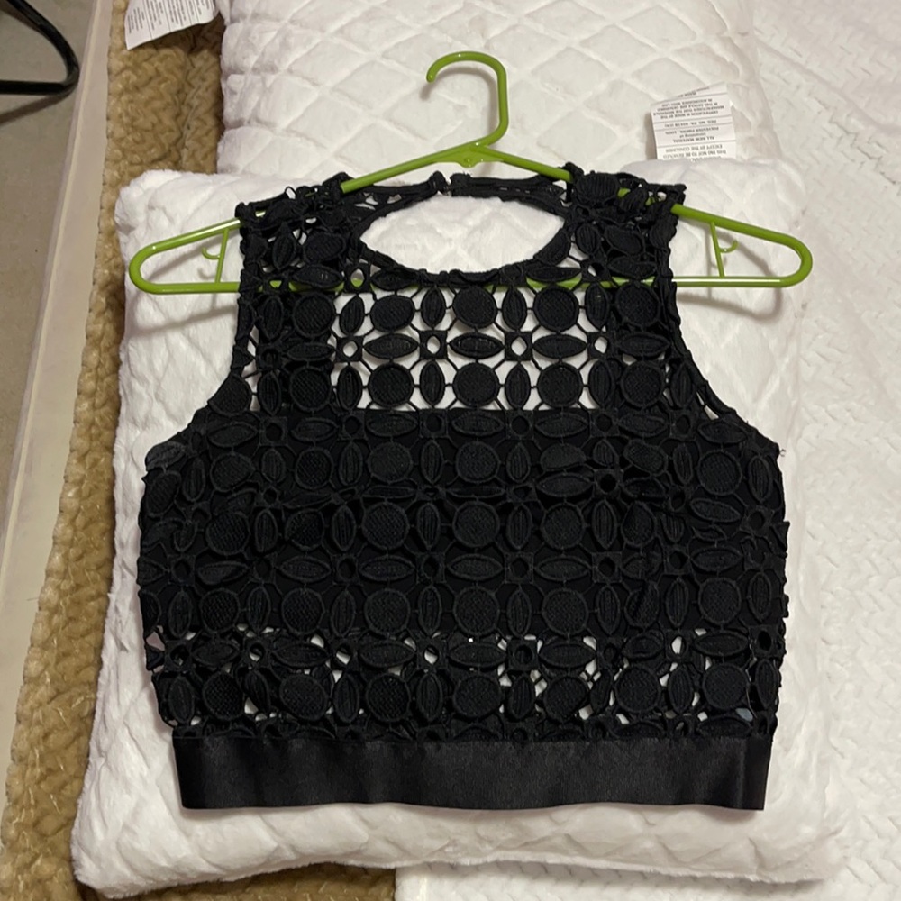Beautiful black BEBE top Never worn